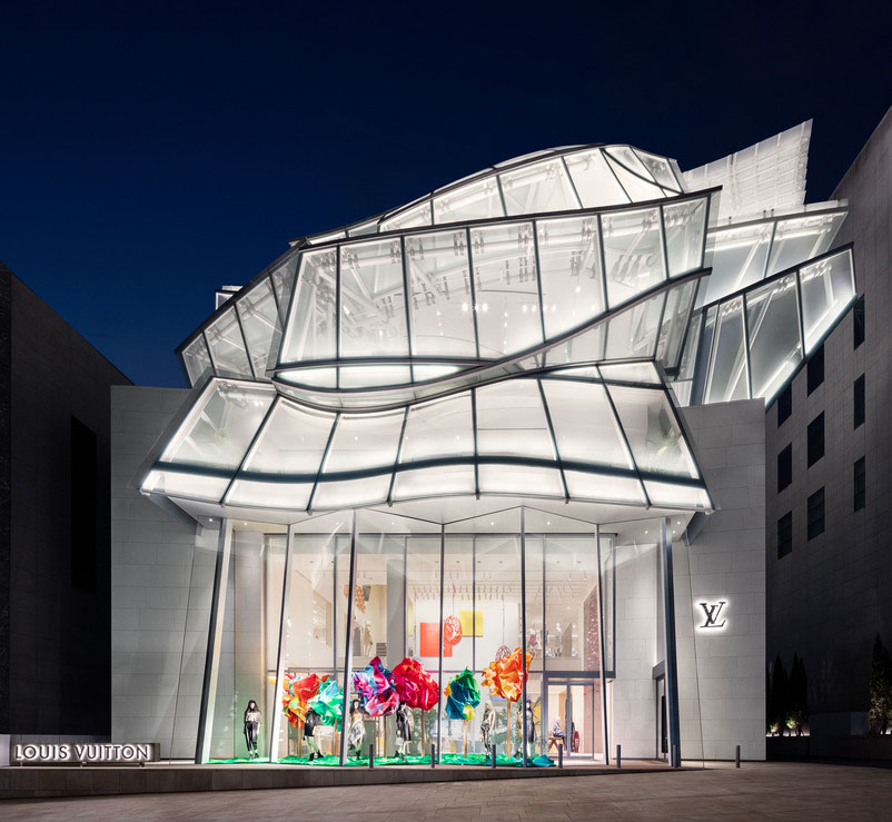 Frank Gehry signe le nouveau flagship Louis Vuitton à Séoul - Architectes Genève et Vaud ...